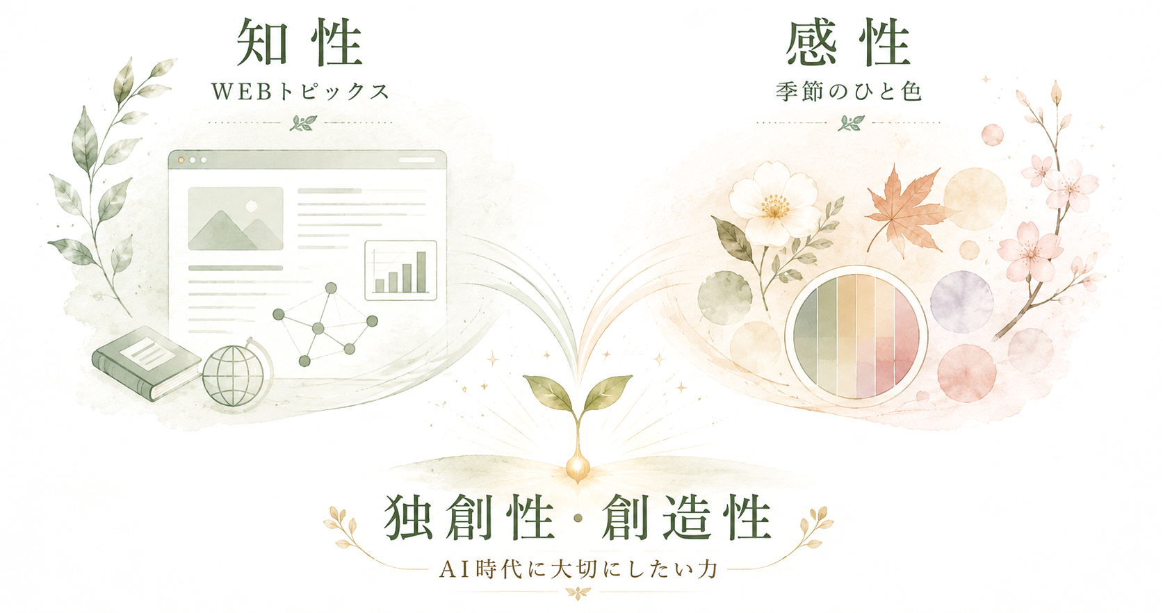 知性と感性を育むお便りのイメージ
